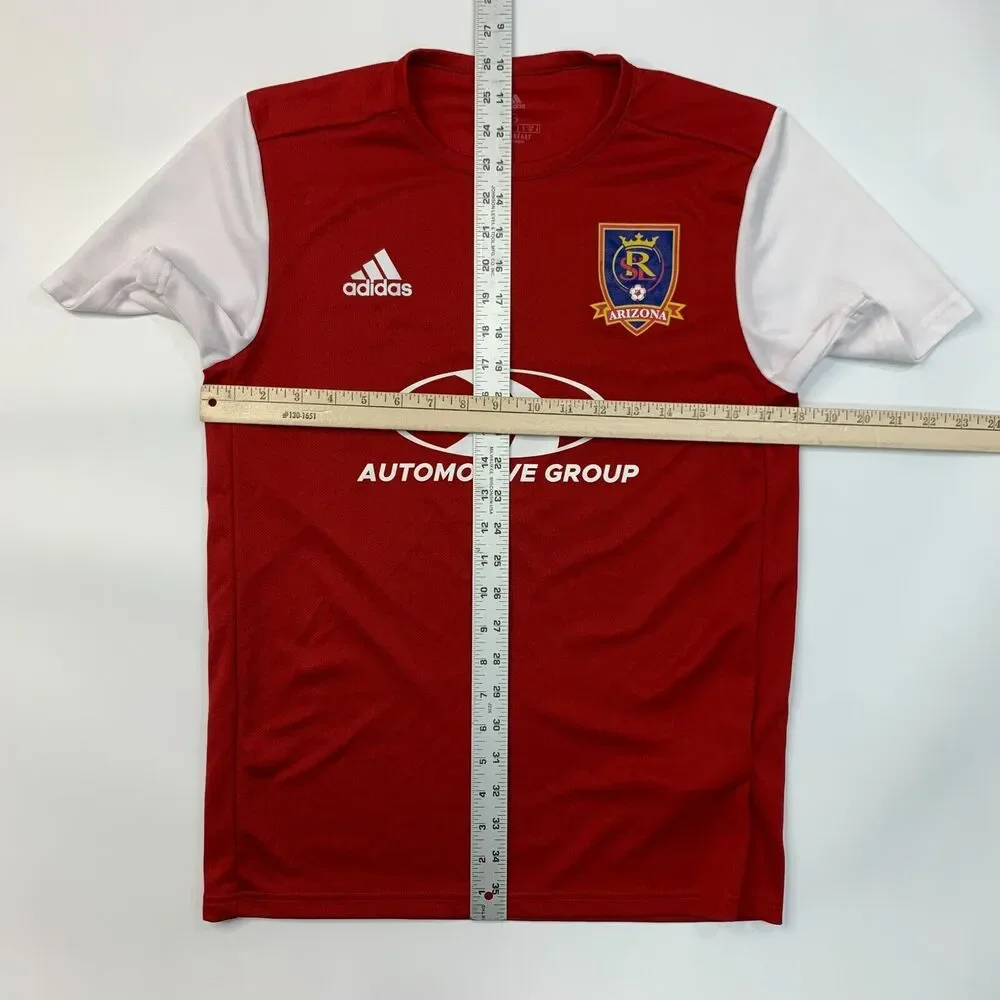 Adidas Real Salt Lake Arizona Jersey Mens S Small Red Aeroready Soccer Shirt